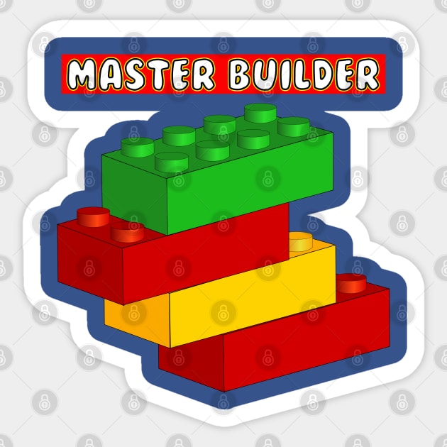 Master Builder Sticker by Jandara